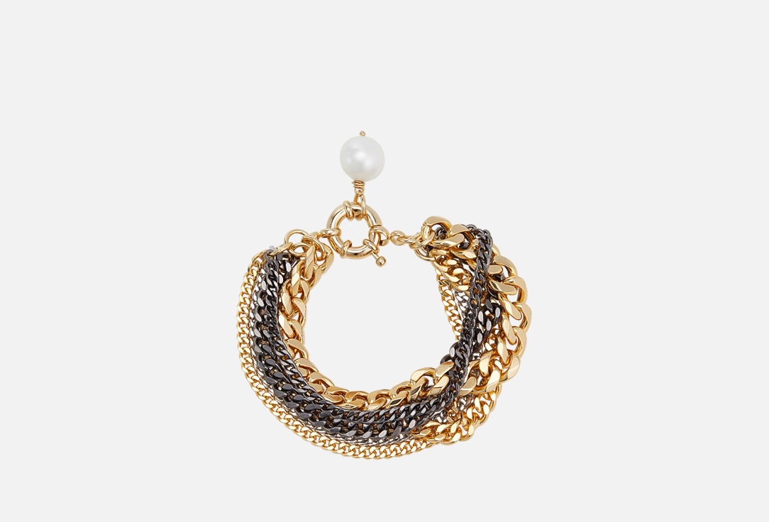 Изображение товара Браслет Free Form Jewelry многослойный с золотистым акцентом