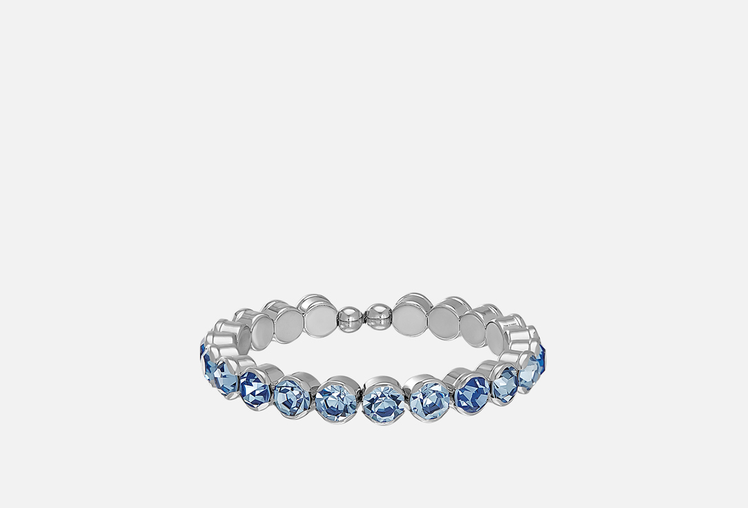 Изображение товара Браслет Free Form Jewelry серебристый с голубыми кристаллами