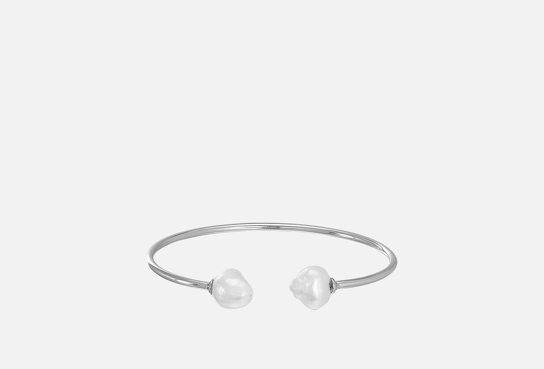 Изображение товара Браслет Free Form Jewelry Серебристый с ассиметричными жемчужинами