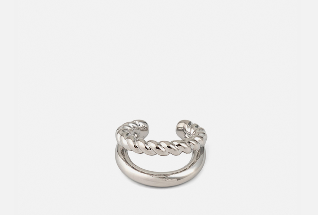 

Кафф FREE FORM JEWELRY, Серебристый двойной крученый 1 шт