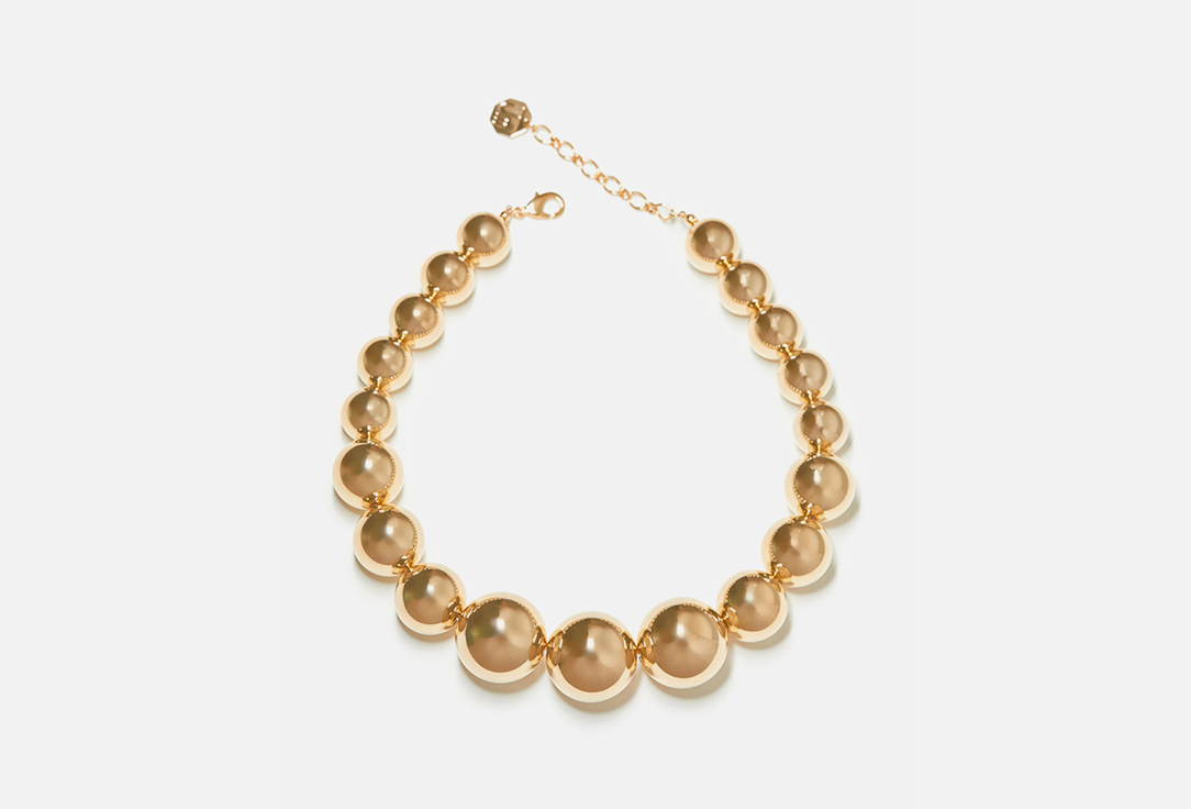 

Колье FREE FORM JEWELRY, Из золотистых шариков 1 шт