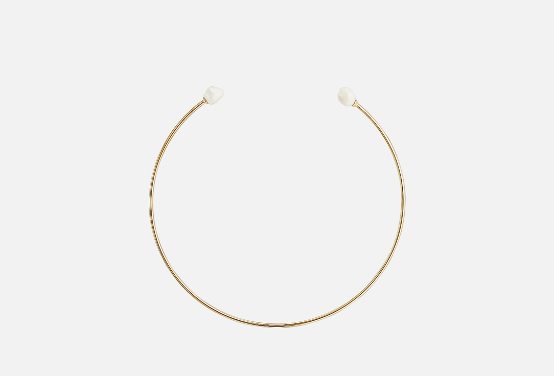 

чокер FREE FORM JEWELRY, Золотистый с ассиметричными жемчужинами 1 шт