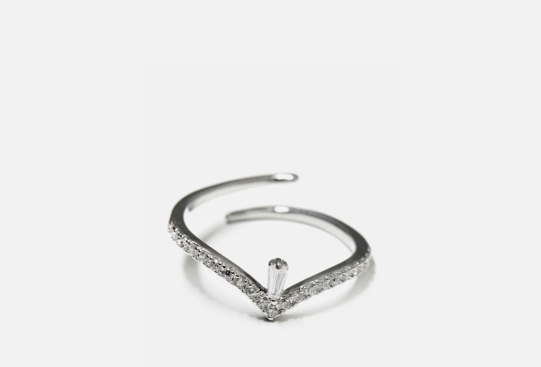

Кольцо FREE FORM JEWELRY, Серебристое на фалангу 1 шт