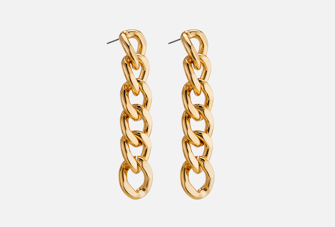 Изображение товара Золотистые серьги с крупной цепью из латуни для женщин от Free Form Jewelry