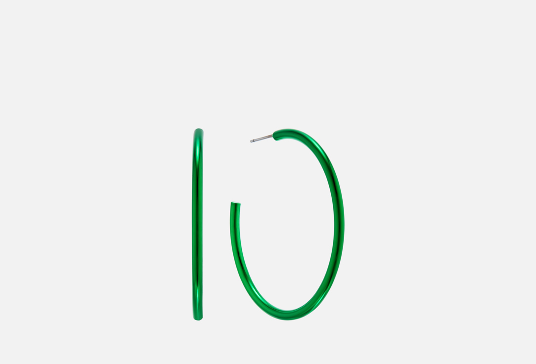 

Серьги FREE FORM JEWELRY, Кольца зеленые 2 шт