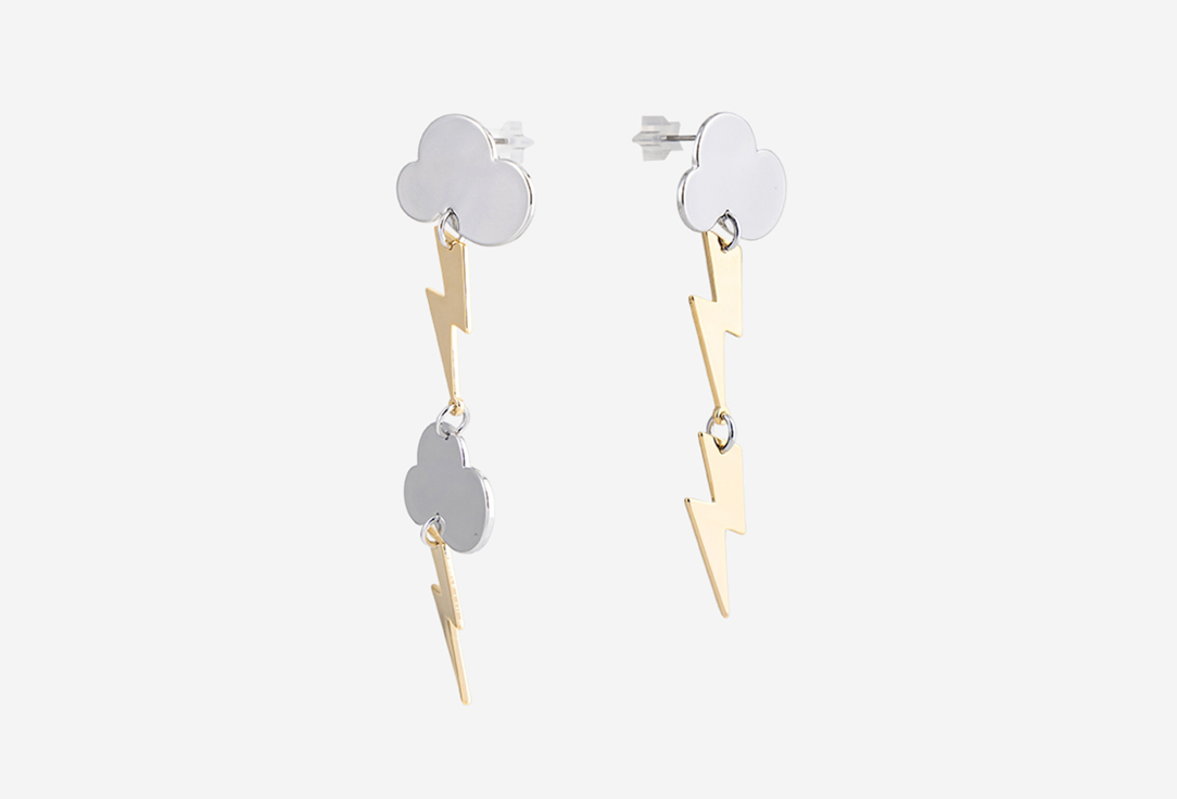 Изображение товара Серьги Free Form Jewelry облачка и молнии