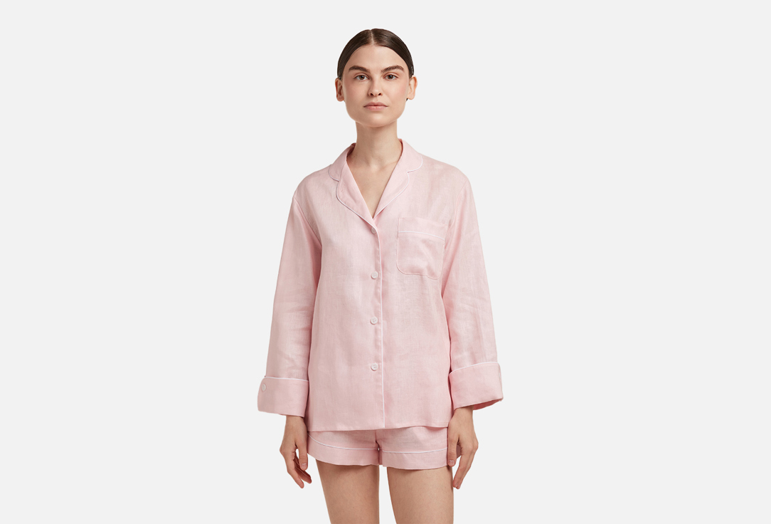 Пижама ANNMEL Нежно-розовая с белым кантом M мл