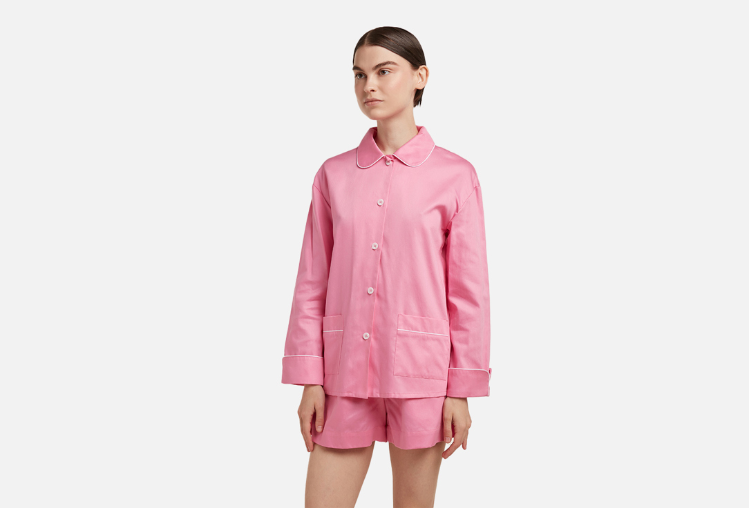 Пижама AnnMel ярко-розовая с белым кантом Ярко-розовый