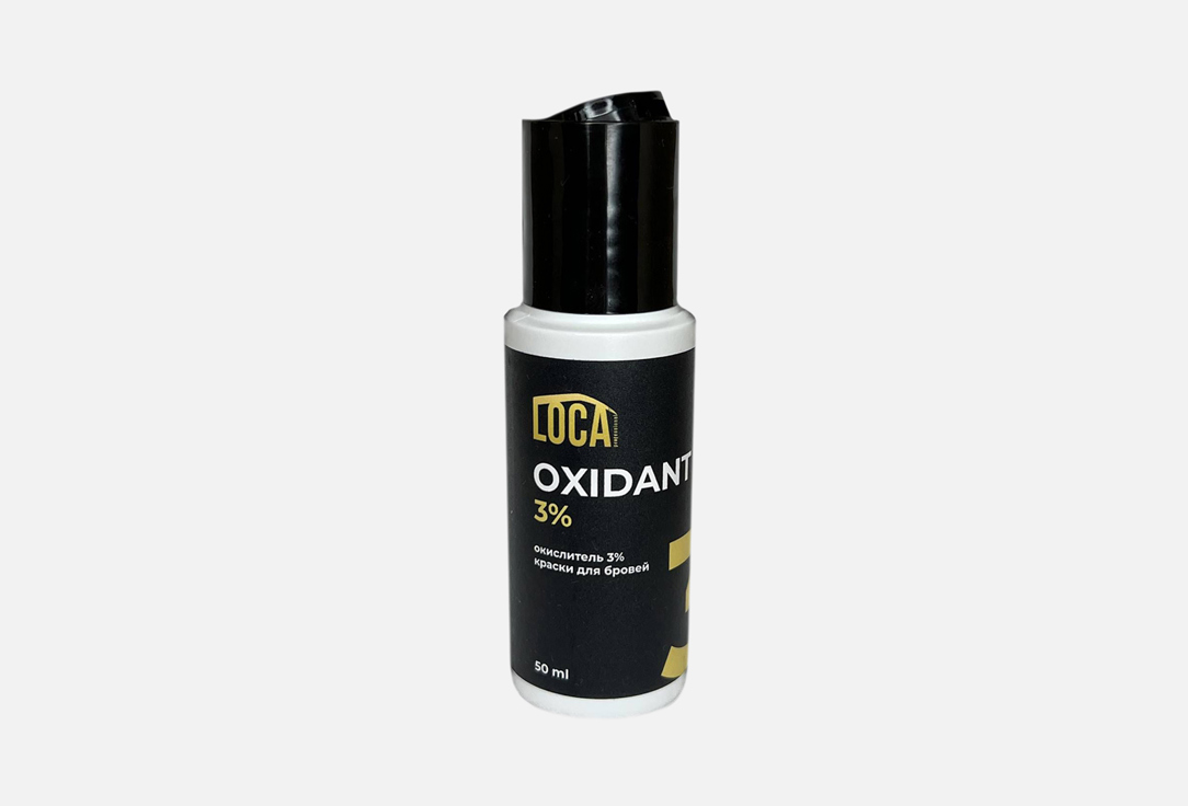 Окислитель краски для бровей LOCA PROFESSIONAL Oxidant 3%, Eyebrow dye oxidizer 50 мл окислитель для краски жидкий 3% oxidant liquid 100мл