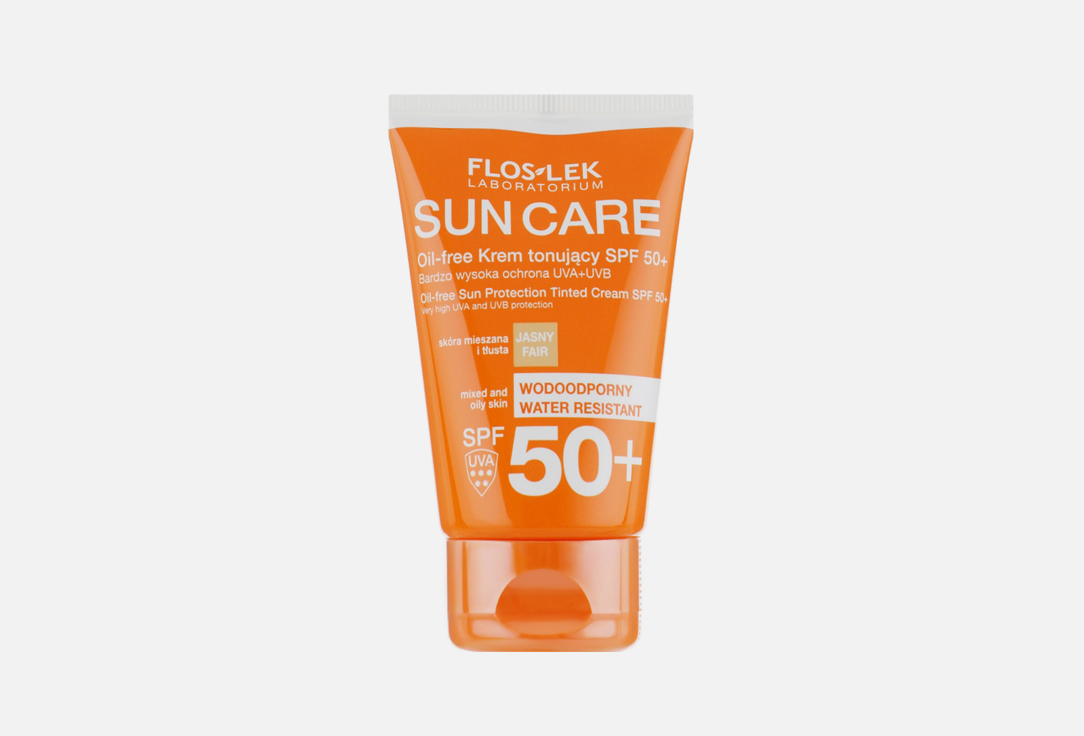 цена Солнцезащитный крем для лица FLOSLEK SUN CARE Oil-free, SPF 50+ 50 мл