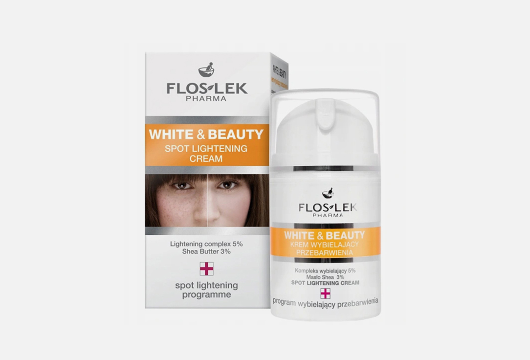 витаминизированный осветляющий крем для лица vital bright cream 50мл Крем для лица FLOSLEK WHITE&BEAUTY SPOT 50 мл