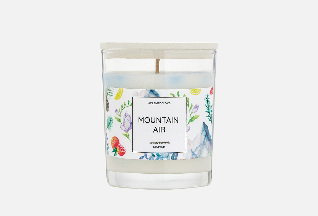 

Ароматическая свеча LAVANDINKA, Белый, Mountain air 180 мл