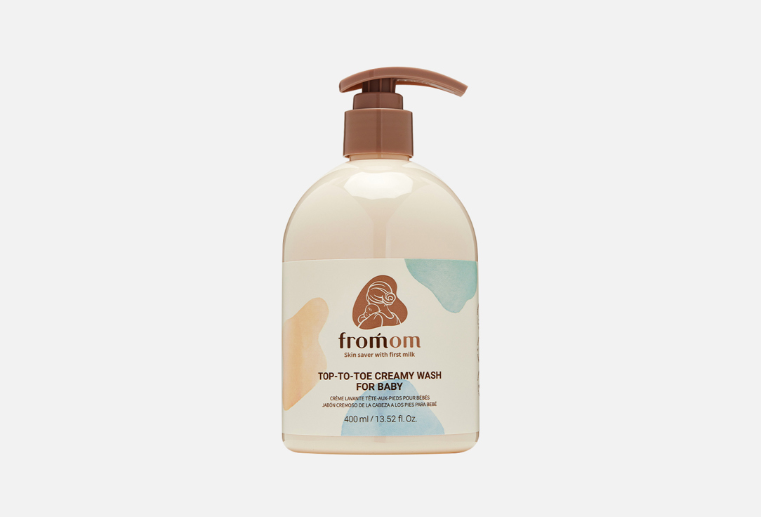 

Увлажняющая пенка для очищения волос и тела FROMOM, Top-to-toe creamy wash for baby 400 мл