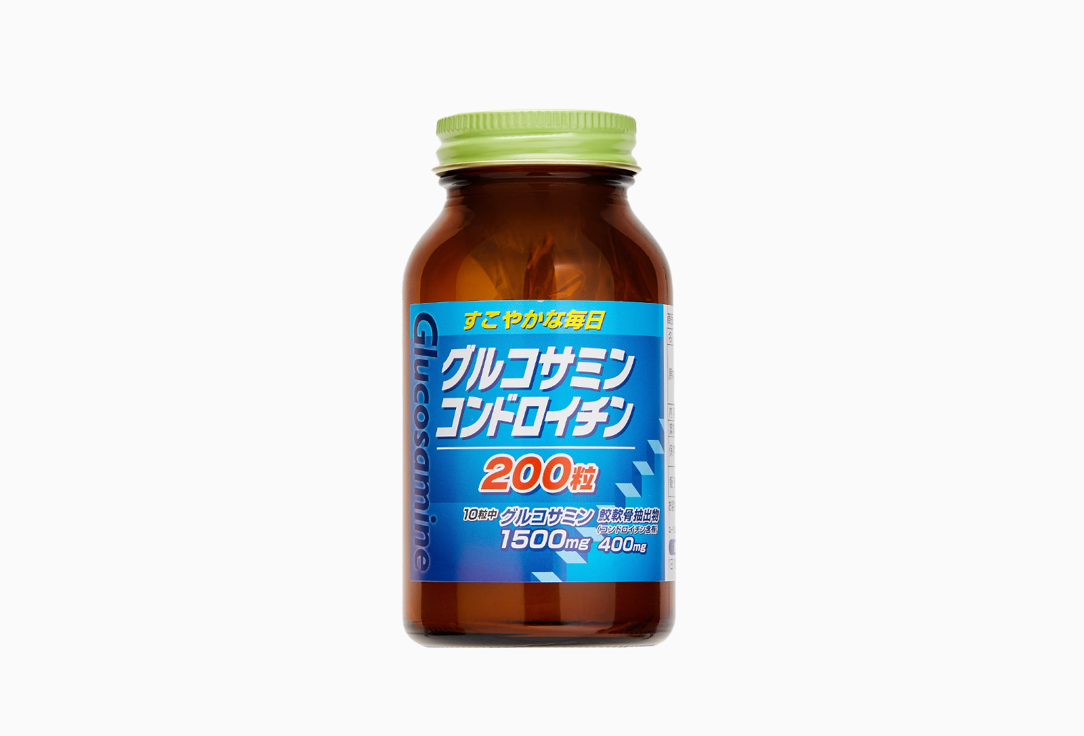 БАД для здоровья волос и ногтей YUWA Глюкозамин и хондроитин 250 мг 200 шт ригла японский бад хондроитин глюкозамин таб 250мг 30