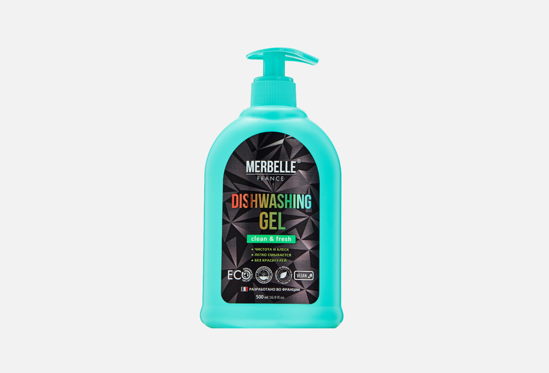 

Гель для мытья посуды MERBELLE, Clean and fresh 500 мл