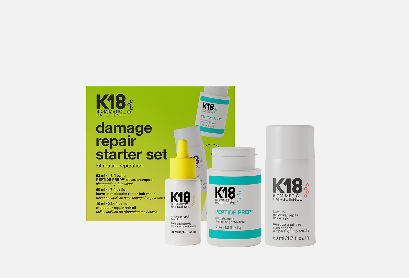 K18 Набор для волос Damage Repair Starter Set 1 шт — купить в Москве