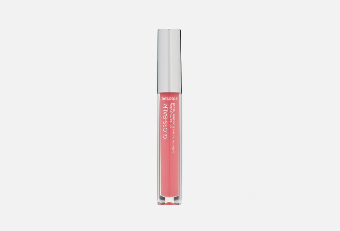 Блеск-бальзам для губ Relouis с маслами ши, фисташки и маракуйи 02 Sunrise kiss – барби-розовый