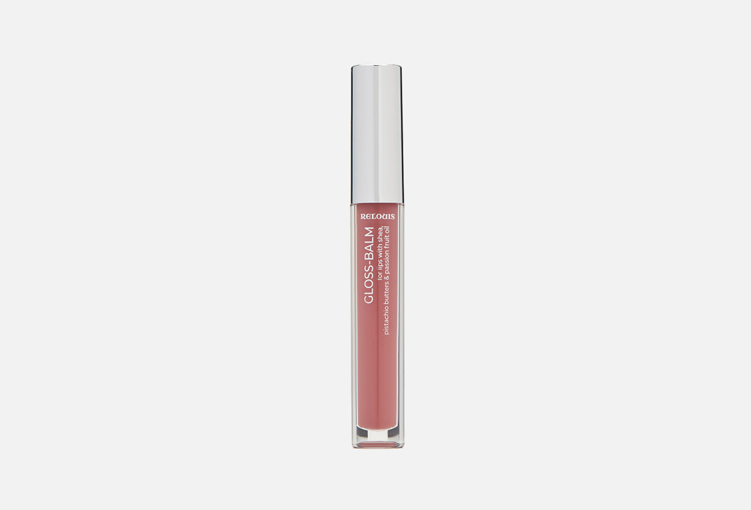 Блеск-бальзам для губ Relouis Gloss-Balm for lips with shea, pistachio butters & passion fruit oil 03, Italian rose