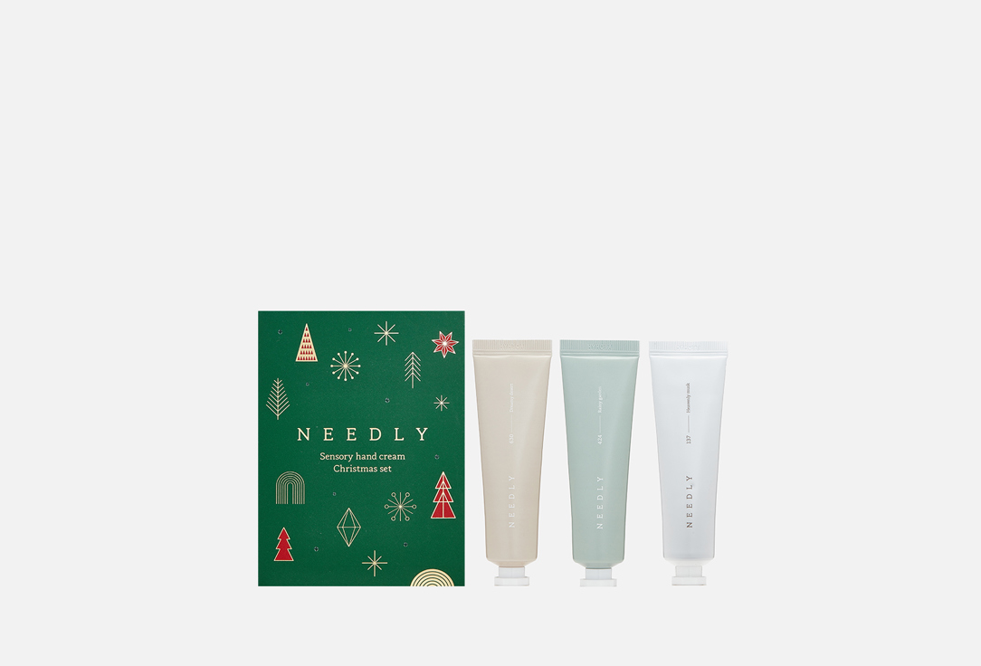 цена Подарочный набор кремов для рук NEEDLY Sensory hand cream Christmas set 3 шт