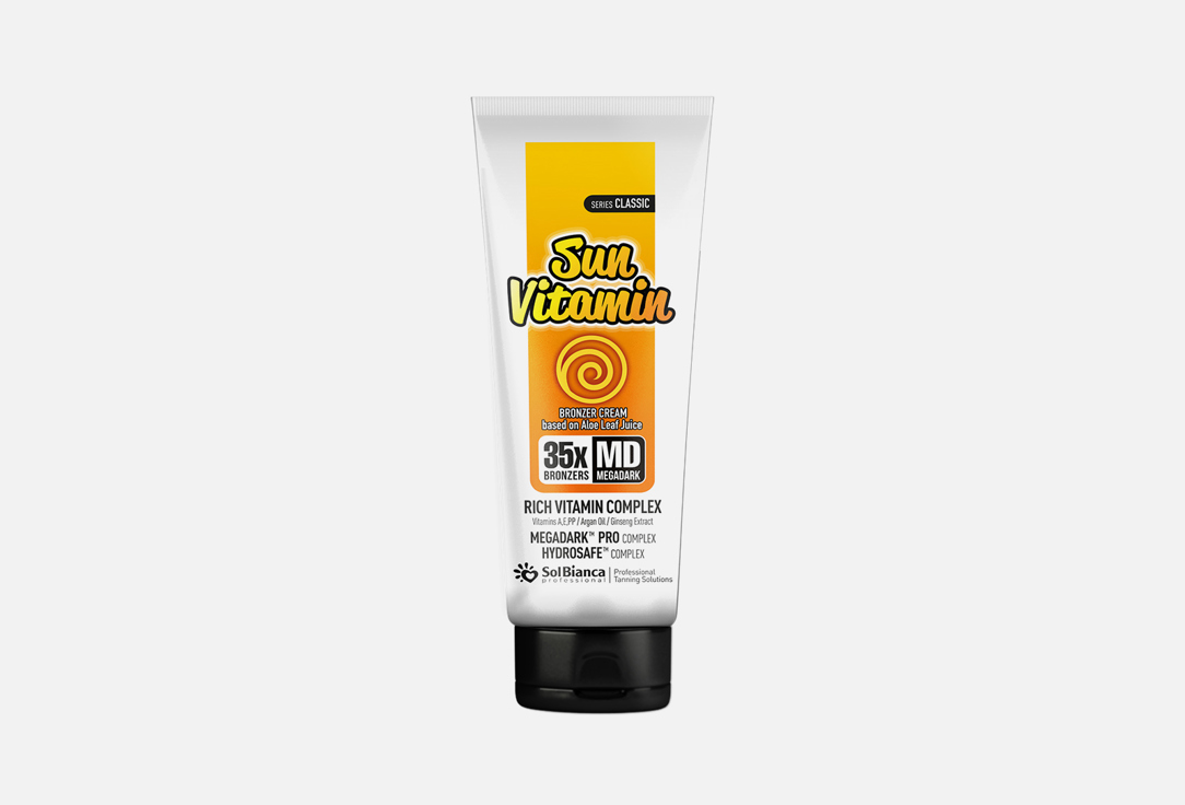 Крем-автозагар для тела SOLBIANCA Sun Vitamin 125 мл крем для улучшения загара solbianca enigma 125 мл