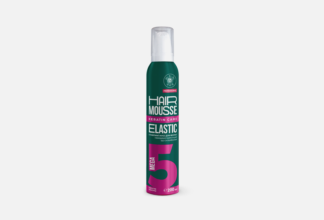 Стайлинг-мусс для укладки MI-RI-NE Hair mousse elastic 200 мл муссы для волос mi ri ne мусс для укладки волос упругие локоны
