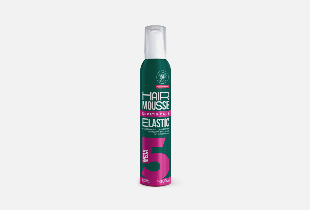Стайлинг-мусс для укладки MI-RI-NE Hair mousse elastic 200 мл mi ri ne двухфазный спрей филлер для волос 20в1 эффект ламинирования 200мл