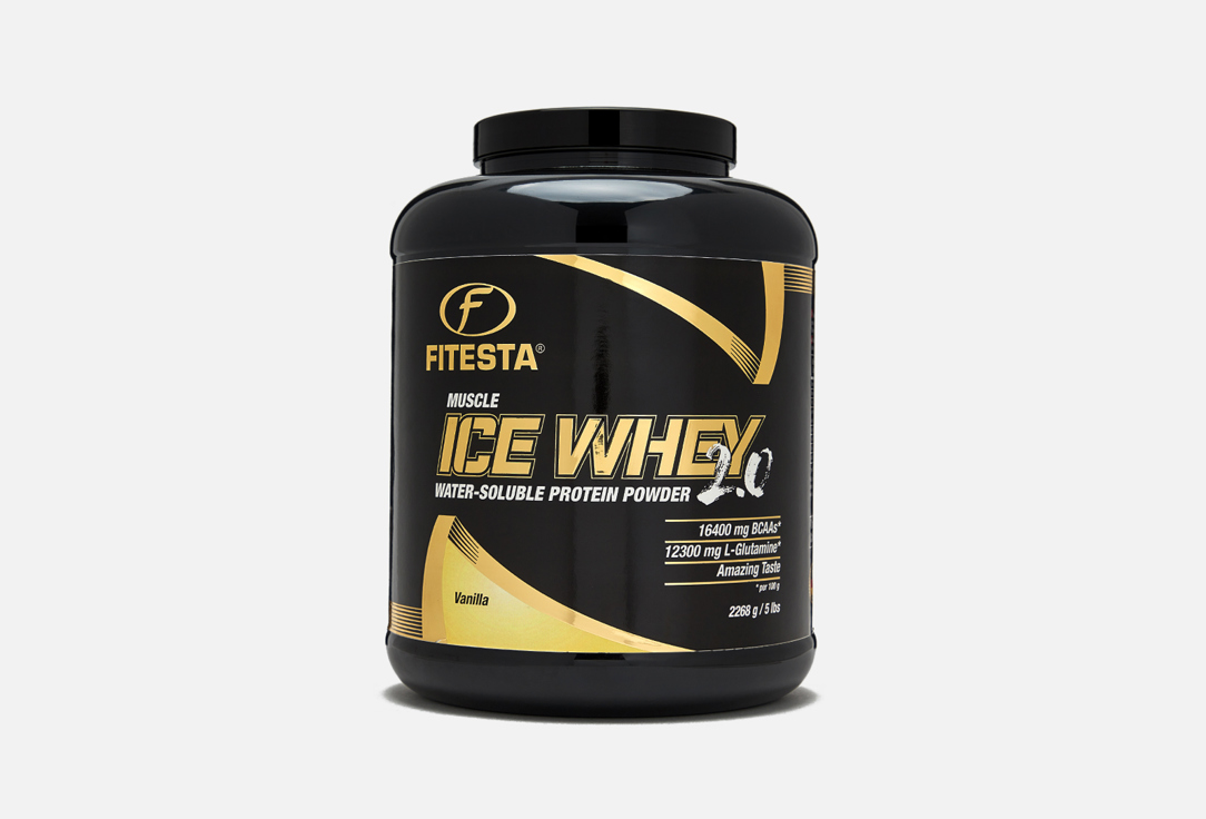 Протеин FITESTA Muscle Ice whey Vanille 2268 г мышечный протеин со вкусом ванили stc whey muscle 750 гр