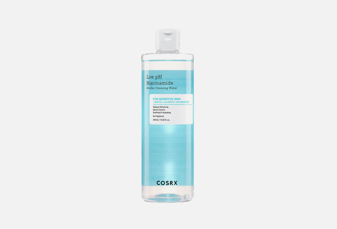 Мицеллярная вода COSRX Low pH Niacinamide Micellar Cleansing Water 400 мл мицеллярная вода для лица идеальная кожа мицеллярная вода 400мл