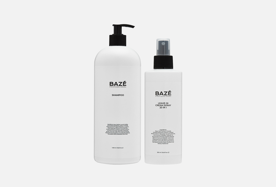 Набор для ухода за волосами BAZE PROFESSIONAL Shampoo & spray 1 шт accept death row 2lp спрей для очистки lp с микрофиброй 250мл набор