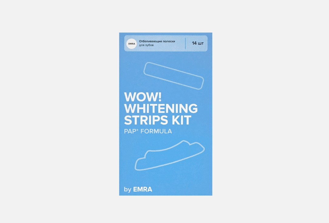 Отбеливающие полоски EMRA Whitening Strips by 14 шт цена и фото