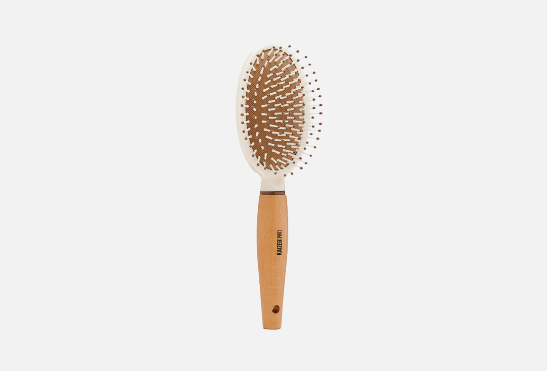 массажная расческа для волос KAIZER PROFESSIONAL Cream wooden handle 1 шт wooden handle beehive frame grip beekeeping equipment