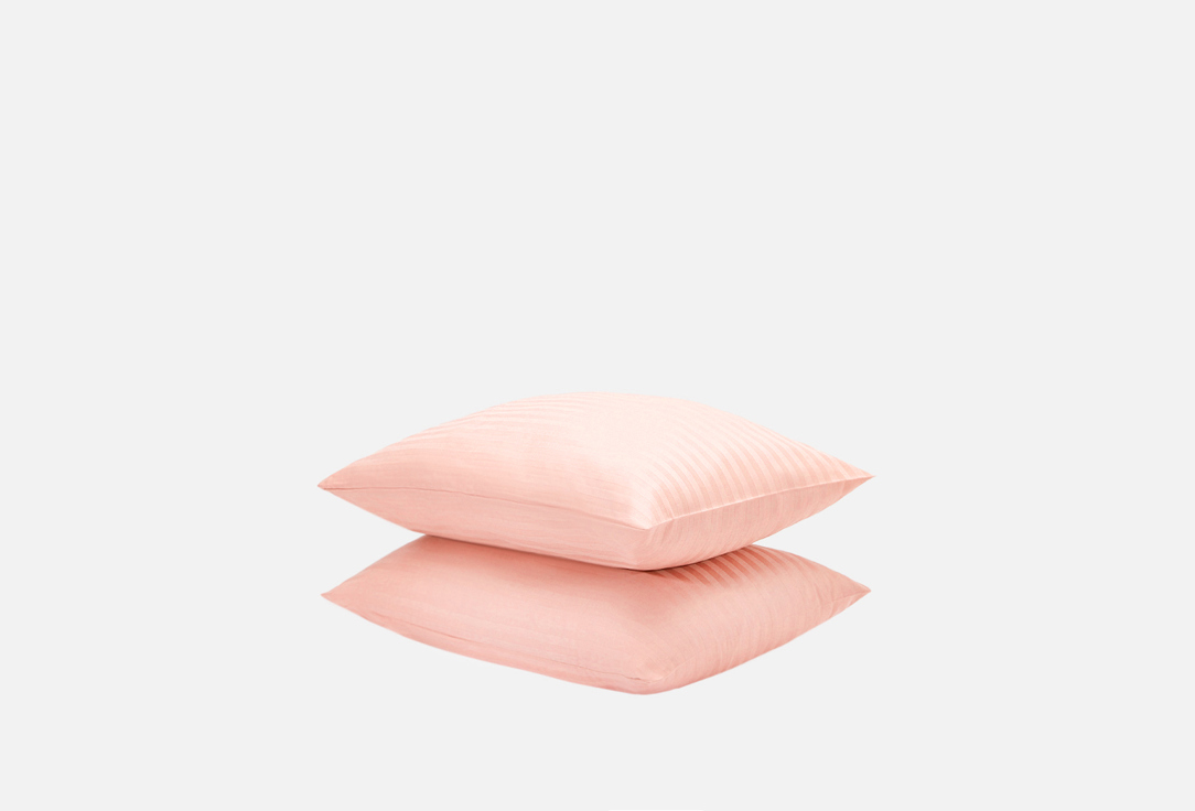 цена Комплект наволочек DREAM TIME Персиковый, розовый, 40х60