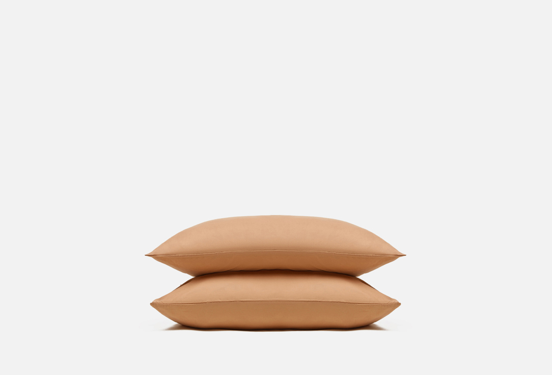 

Комплект наволочек DREAM TIME, Коричневый, Поджареный миндаль, коричневый, 50х70