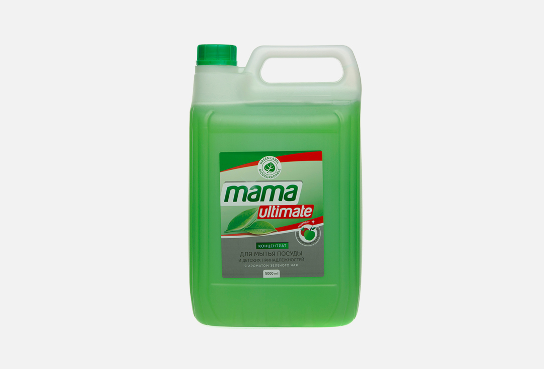 Средство для мытья посуды MAMA ULTIMATE Green tea 5000 мл средство для мытья посуды mama ultimate natural lemon 5000 мл