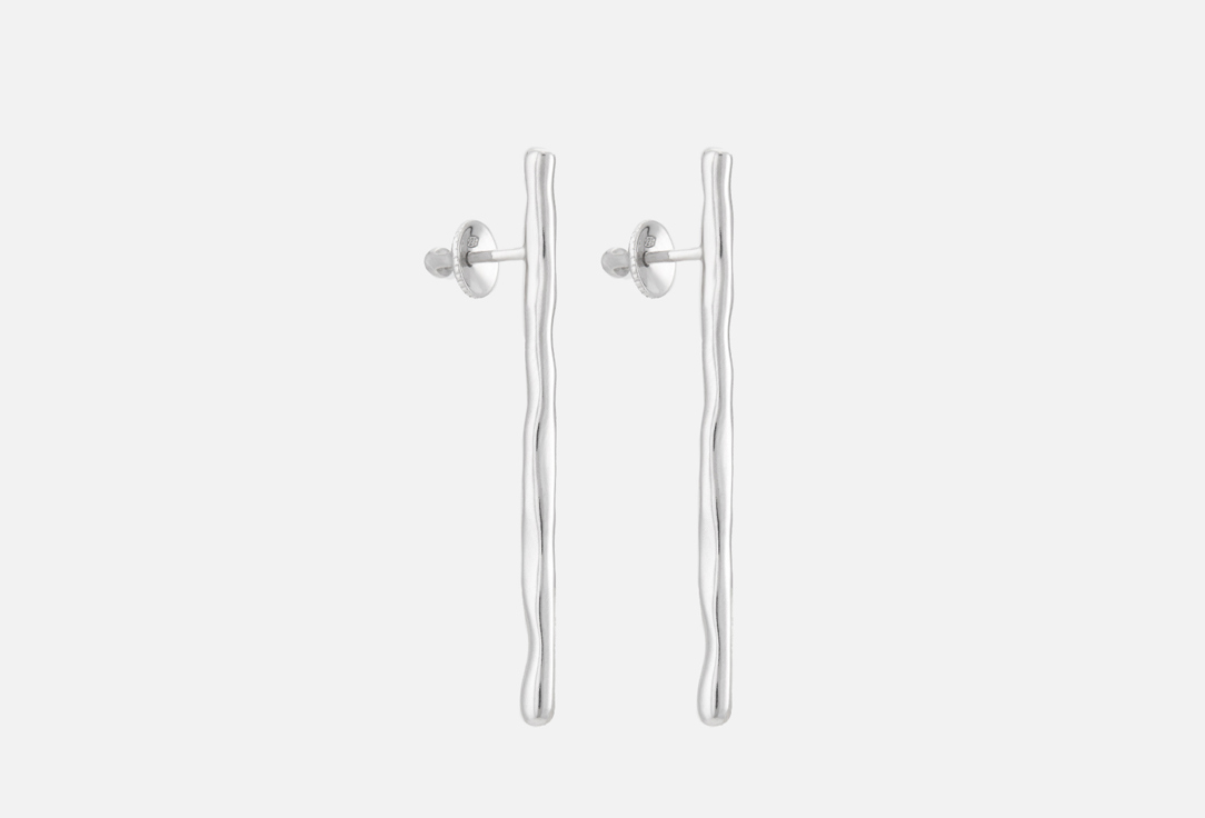 Изображение товара Серьги-пусеты серебряные Sbleskom Палочки Слияние