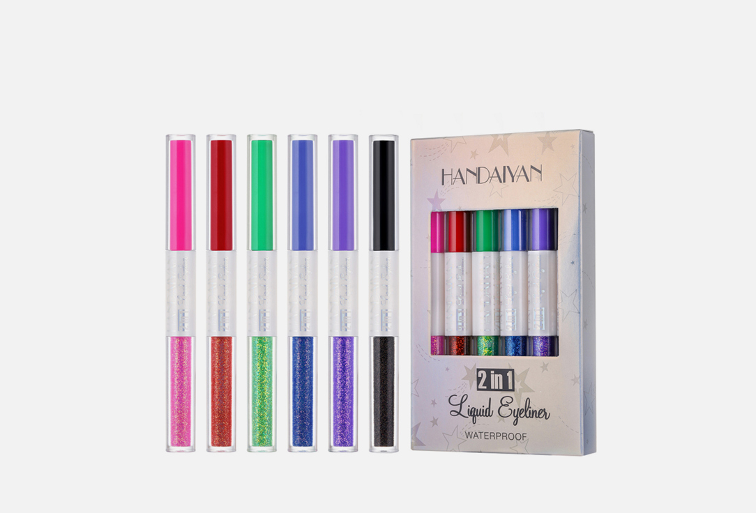 

Набор подводок для век HANDAIYAN, Двойных, 6 оттенков 6 шт