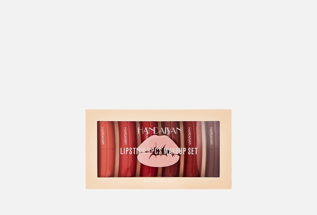 

Набор помад для губ HANDAIYAN, Матовых, 6 оттенков 6 шт