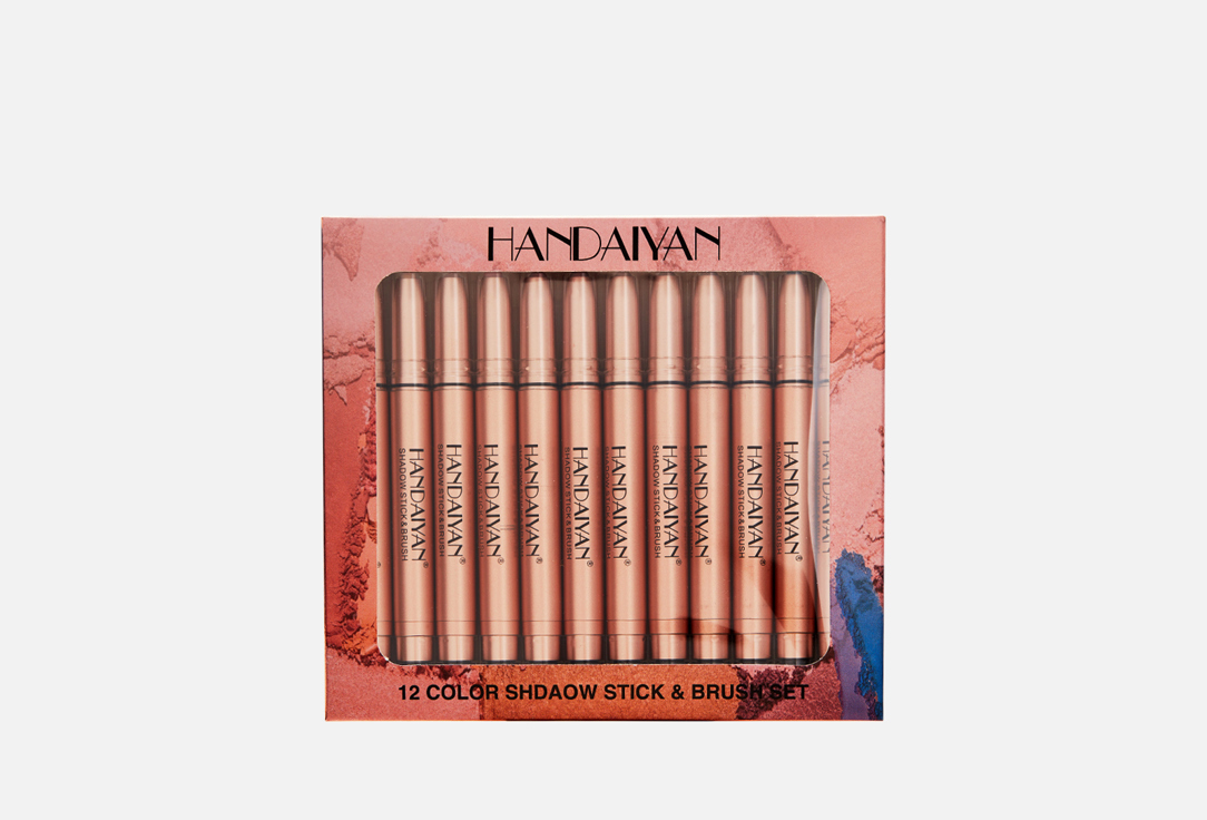 

Набор теней для век HANDAIYAN, Карандашей, 12 оттенков 12 шт
