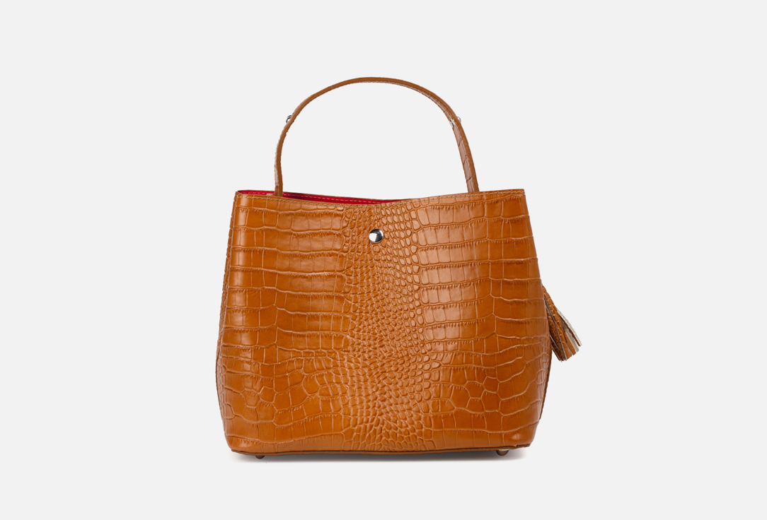 Изображение товара Сумка из натуральной кожи крокодила Philippe Anders Milano коричневая