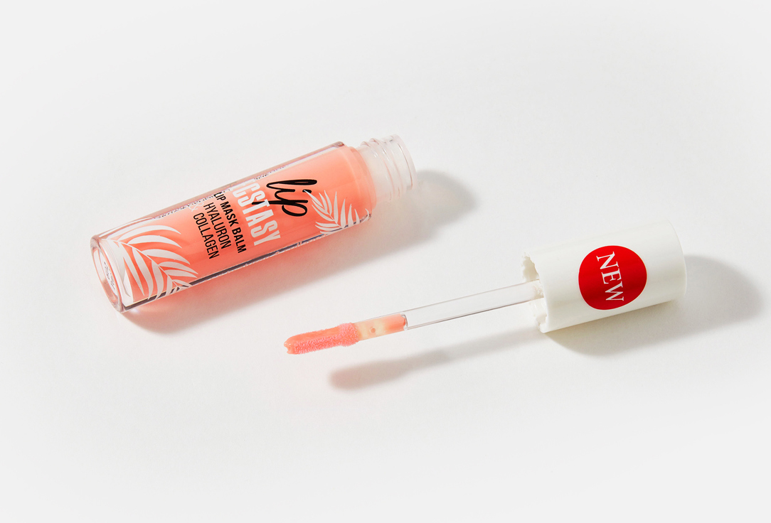 Маска-бальзам для губ LUXVISAGE Ecstasy, hyaluron & collagen Peach 602