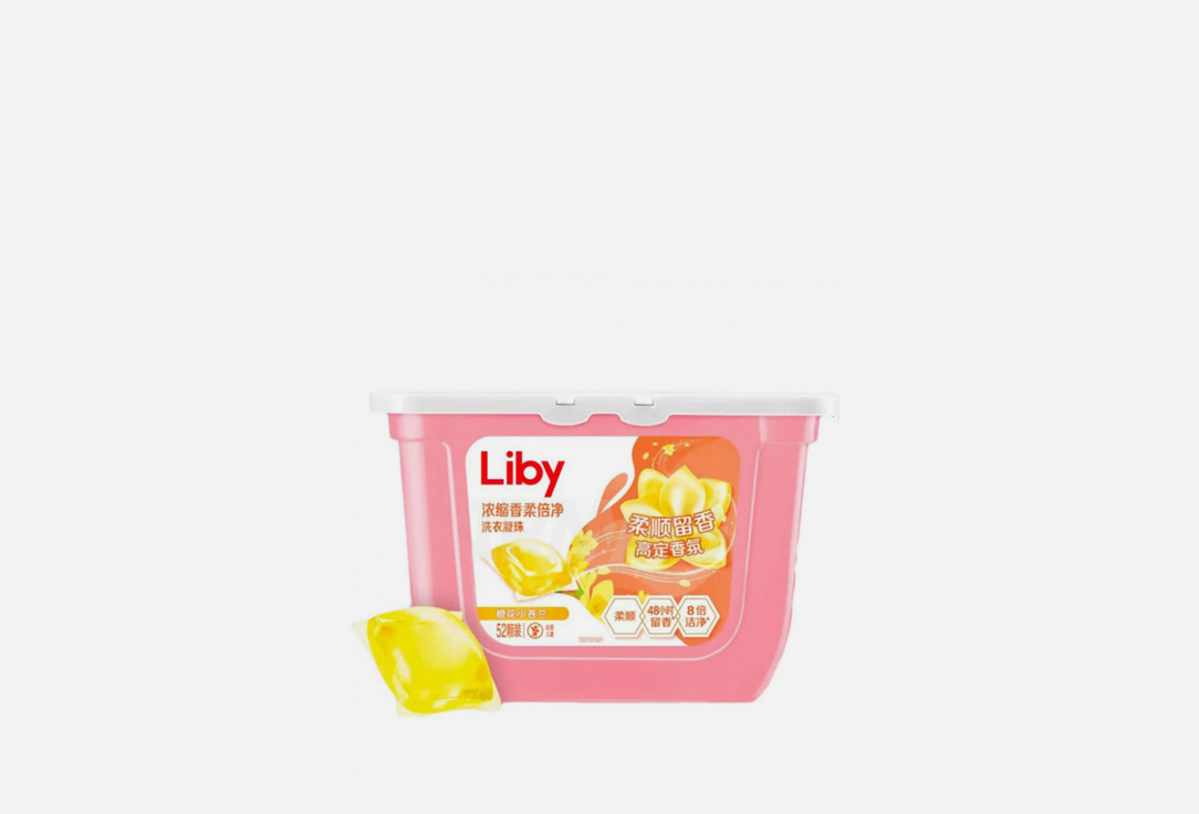 Капсулы для стирки LIBY Softener 52 шт liby средство для мытья посуды liby минеральные соли 1 1 л