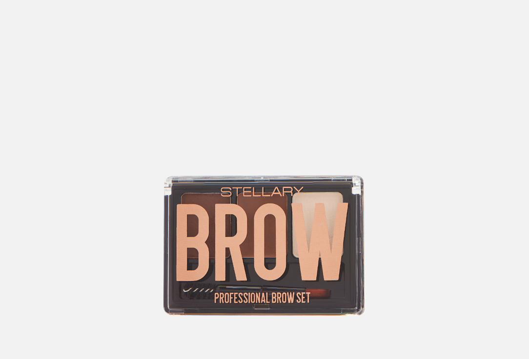 Набор для бровей  Stellary Professional Brow set тон 02 brunette