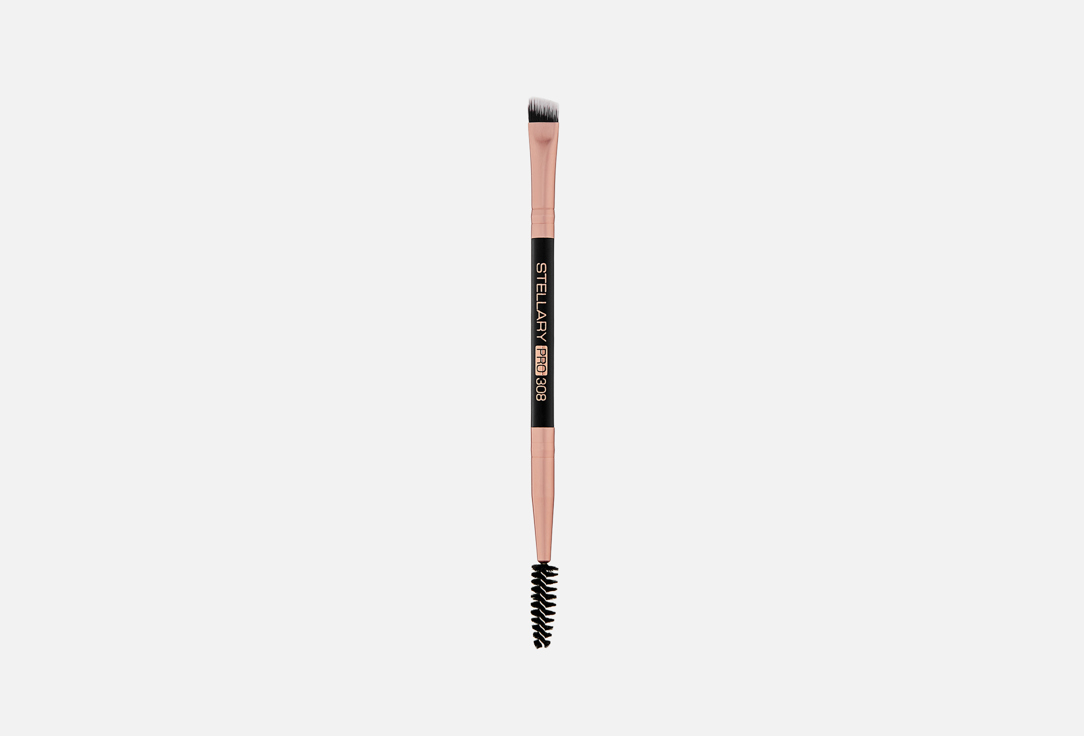 

Двухсторонняя кисть для бровей STELLARY, Eyebrow brush duo 308 1 шт