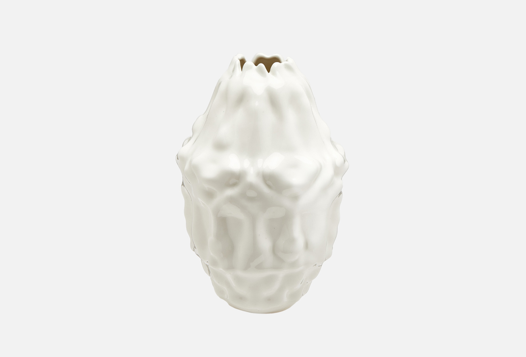 Ваза DOM Белая глазурь 28 см 18 см фарфоровая ваза кобальт лфз ссср
