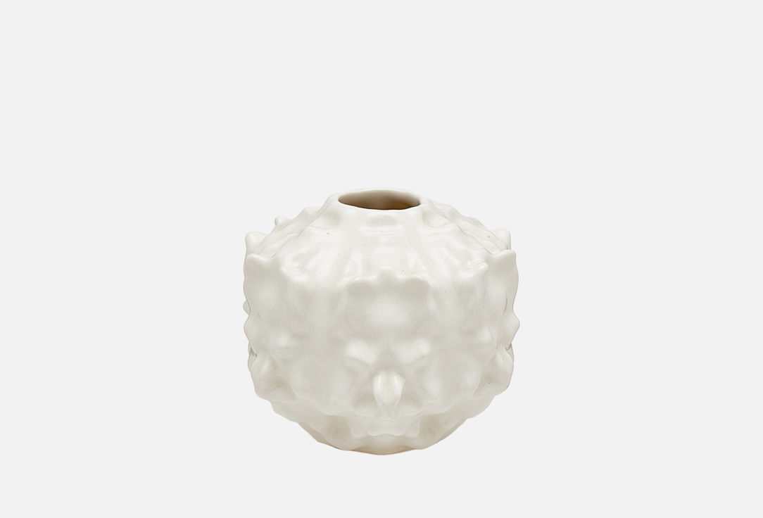 Ваза DOM Белая глазурь 6,5 см 8 см фарфоровая ваза gipfel monica 43117 17х16 см