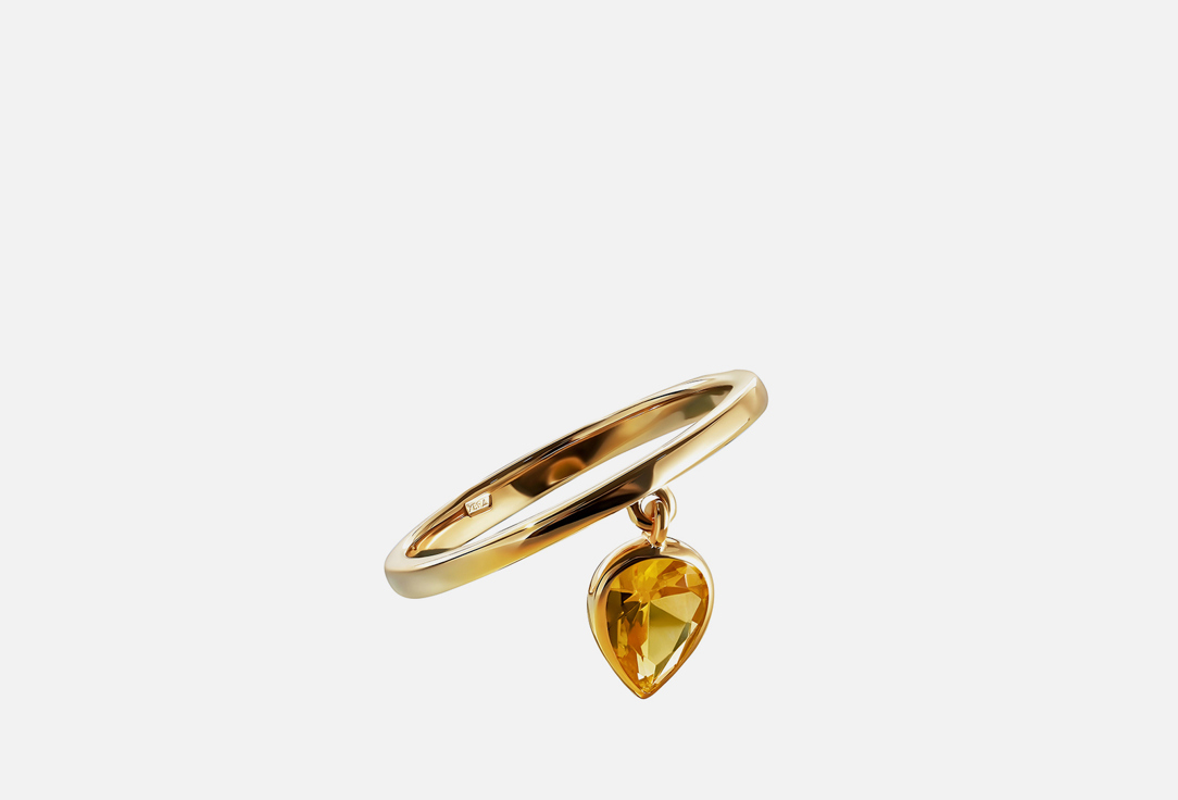 Изображение товара Кольцо серебряное SECRETS jewelry с каплей цитрина