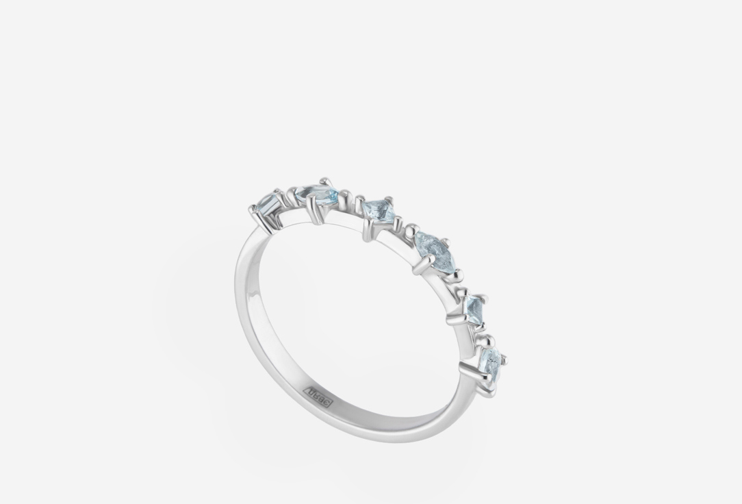 Изображение товара Кольцо серебряное SECRETS jewelry Кружевное с голубыми топазами