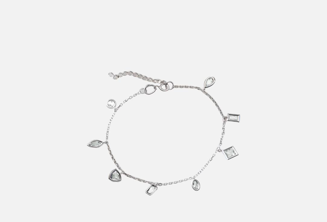 

Браслет серебряный SECRETS JEWELRY, С хрусталём 1 шт