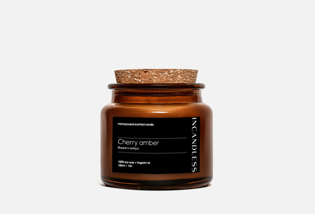 

Ароматическая свеча INCANDLESS, Белый, Cherry amber 100 мл