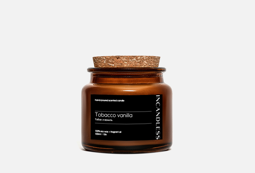 

Ароматическая свеча INCANDLESS, Белый, Tobacco vanilla 100 мл
